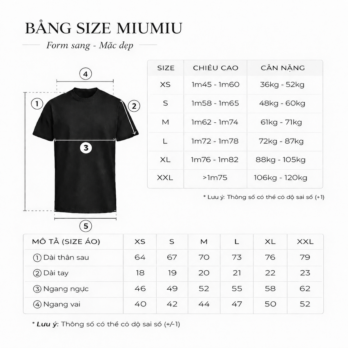 Hướng dẫn chọn size