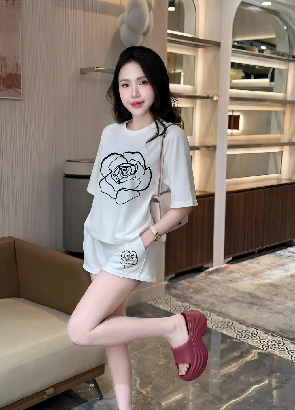 Miumiu - Setshirt |  Normal Rose